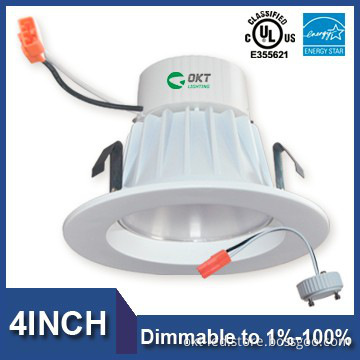Utility rebate Energy Star 4inch 9W Dimmable led fire rated downlights